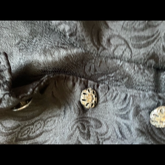 Men’s 3X Long Black Textured Suit Jacket - Picture 4 of 4